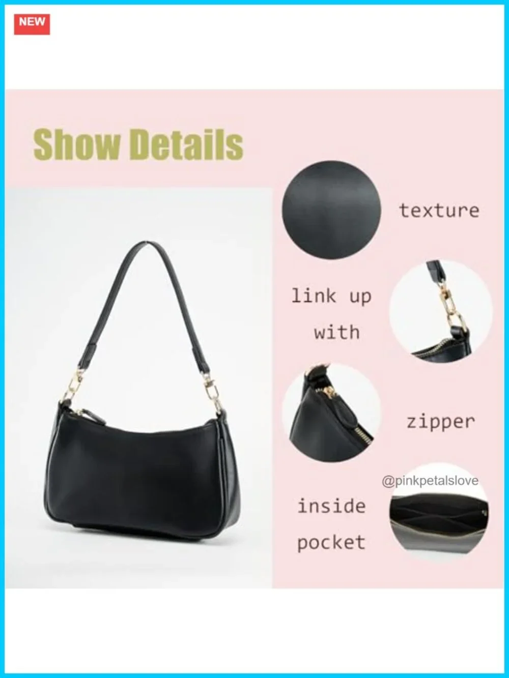 Vintage PU Leather Crossbody Hobo Bag with Zipper Closure